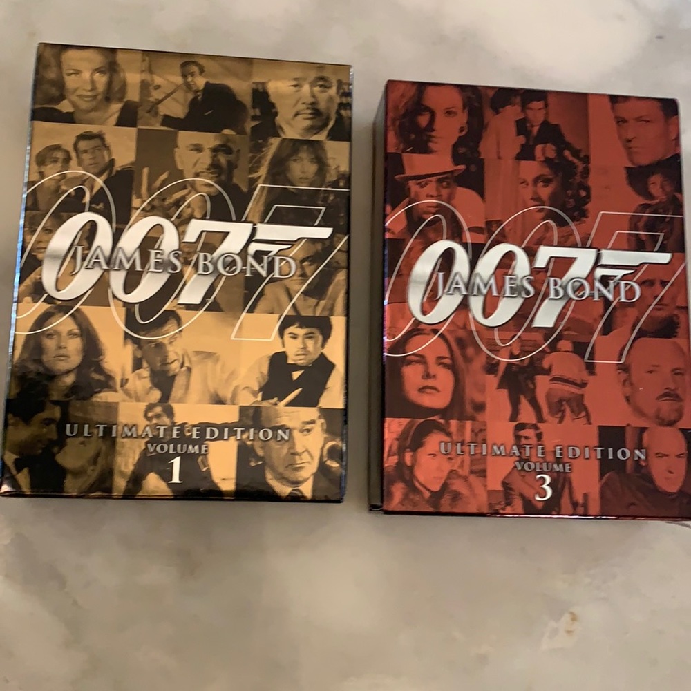 JAMES BOND 007 Ultimate Edition Volume 1 and Volume 3 Ultimate Edition DVD Set